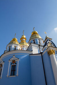 Low angle view of church against sky