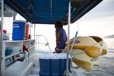 Boat in sea