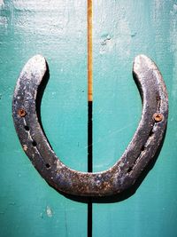 Close-up of door knocker