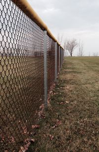 Chainlink fence against fence