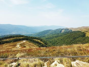 Scenic view of landscape against sky