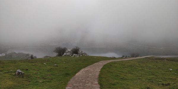 Scenic view of landscape against sky