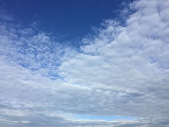 Low angle view of clouds in sky