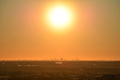 Scenic view of sunset