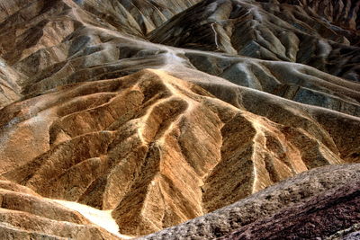 Geological formation at zabrisky point, death valley