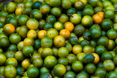 Full frame shot of green apples