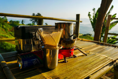 Close-up of drink on table