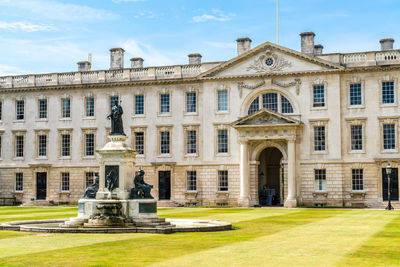 Facade of historic building