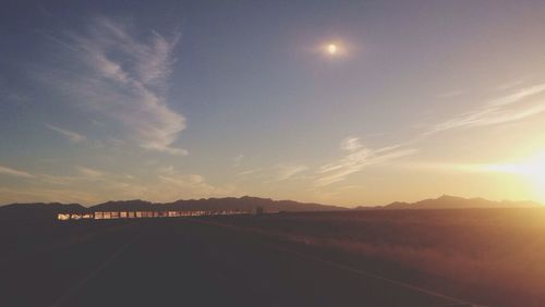 Road at sunset