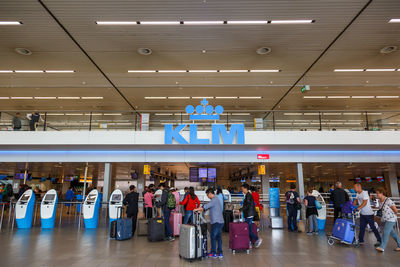 Group of people at airport