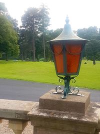 Street light in park