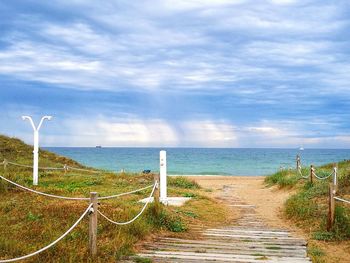 Scenic view of sea against sky