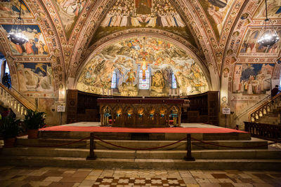 Interior of temple