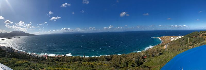 Panoramic shot of sea against sky