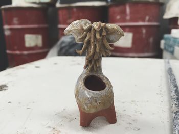 Close up of old built structure