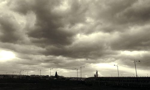 Low angle view of cloudy sky