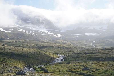 Scenic view of landscape against sky
