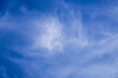 Low angle view of clouds in sky