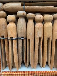High angle view of bread in container