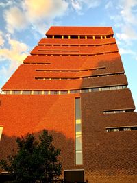Low angle view of building against sky