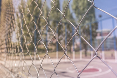 Close-up of chainlink fence