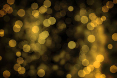 Defocused image of illuminated lights