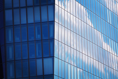 Full frame shot of modern glass building