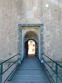 Entrance of historic building