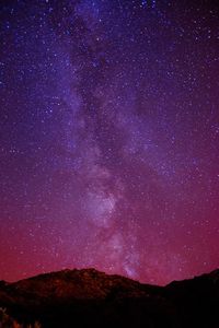 Low angle view of sky at night