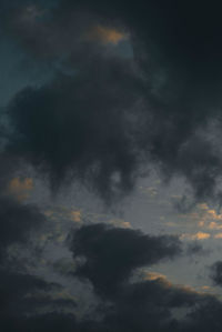 Low angle view of clouds in sky