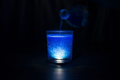 Close-up of wine glass on table