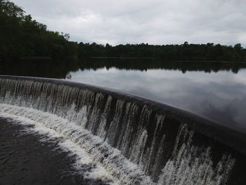 Scenic view of river against sky