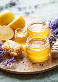 Glass of honey,