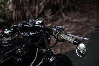 Close-up of bicycle wheel