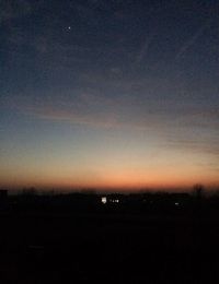 Scenic view of sky at night