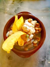 Close-up of food in plate