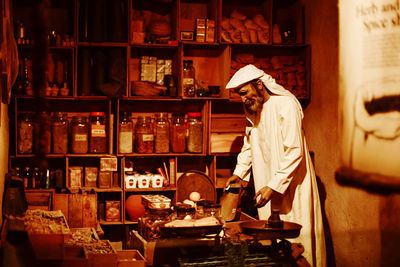 Man working at store