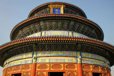 Low angle view of a temple