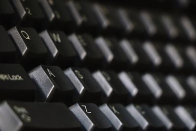 Full frame shot of computer keyboard