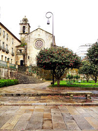 Building with trees in background