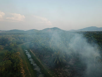 Scenic view of landscape against sky