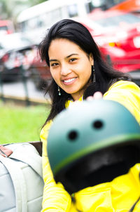 Portrait of a smiling young woman