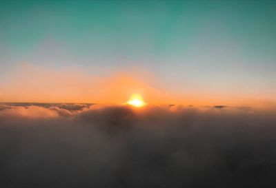 Scenic view of sky during sunset