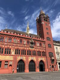 Low angle view of historical building against sky