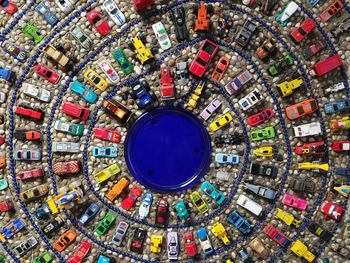 View of patterned wall