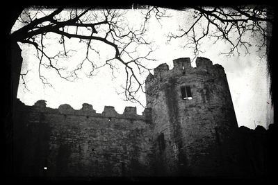 Low angle view of castle