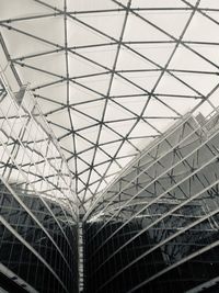 Low angle view of skylight