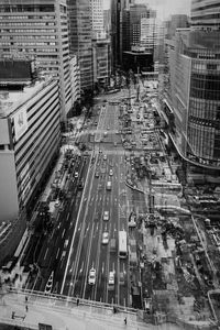 View of city street