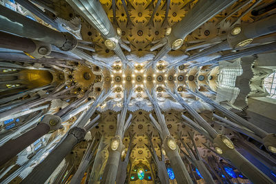 Low angle view of ceiling of building