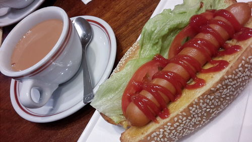 Close up of food on plate